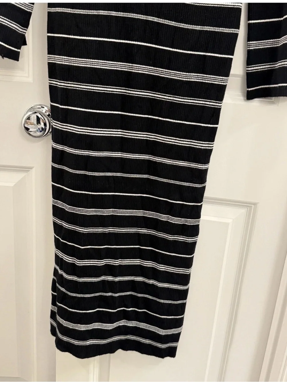 J.CREW Women's Striped Knit Long Sleeve Sweater Dress NWT Size Small
